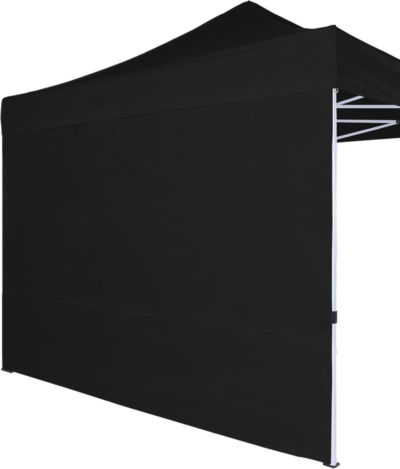 COOSHADE Instant Canopy SunWall 10x10 Canopy SideWall for Pop up Canopy Tent, 1 Pack Sidewall Only, Black - Image 1